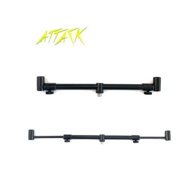 Buzz Bar Reglabil Attack Aluminiu Negru 2 psoturi 25-40cm foto
