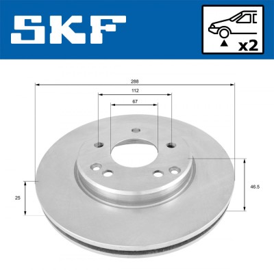 SKF VKBD 80020 V2 Disc frana foto