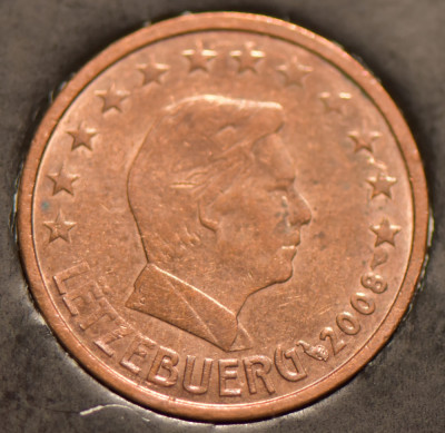 2 euro cent Luxemburg 2008 foto