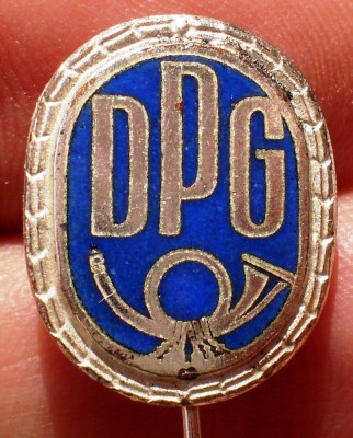 I.995 INSIGNA STICKPIN GERMANIA POSTA DPG Deutsche Postgewerkschaft h18mm foto