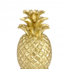 Decoratiune Surabaya Ananas, Bizzotto, Ø 17 x 30 cm, polirasina, auriu