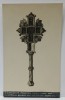 MANASTIREA BACHKOVO , BULGARIA , CRUCE SCULPTATA , FERECATA IN ARGINT , CU MANER , FOTOGRAFIE FORMAT CARTE POSTALA , 1929