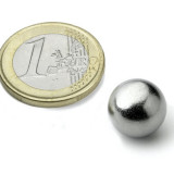 Magnet neodim sfera &Oslash;12,7 mm, putere 2,4 kg, N42