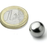 Magnet neodim sfera &Oslash;12,7 mm, putere 2,4 kg, N42