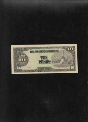 Filipine Philippines 10 pesos Ocupatie japoneza seria0380441 unc foto