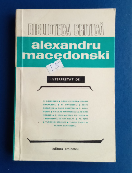Alexandru Macedonski - Biblioteca Critică