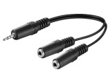 Cablu Audio 3.5mm 2x Soclu la Mufă 0.2m