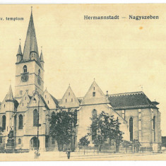 3862 - SIBIU, Evangelical Church, Romania - old postcard - unused - 1917