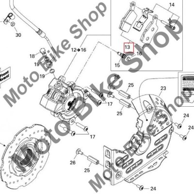 MBS Set placute frana Ski-Doo Summit 800/850-Freeride 850, Cod Produs: 507032473SK foto