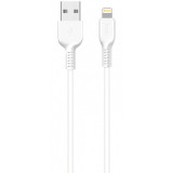 Cablu Date si Incarcare USB la Lightning HOCO X13 Easy, 1 m, Alb