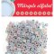Margele decorative alfabet