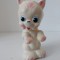 Jucarie de cauciuc caine / catel , Ledraplastic, Italia, 13cm, vintage, colectie