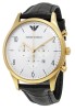 Ceas Barbatesc Emporio Armani Beta AR1892, Quartz, Inox 43mm, Curea Piele, Geam Cristal Mineral, Rezistent Apa 5ATM