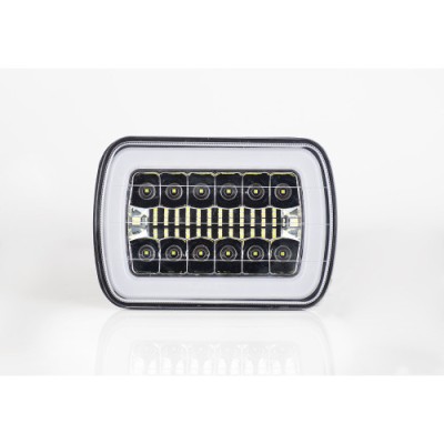 Proiector LED SPT-7inch-18 54w cu angel eyes 12-24V. Automotive TrustedCars foto