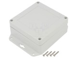 Carcasă universală ABS gri deschis 105x105x45mm