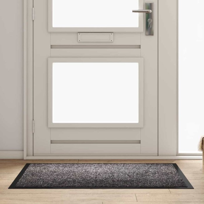 vidaXL Covoraș de intrare Gri deschis 80 x 120 cm Țesătură Teddy 42013445