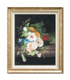 Cumpara ieftin Tablou celebru pictat manual inramat, Aranjament floral, 65x55cm ulei pe panza, reproducere Rachel Ruysch, Fabulos