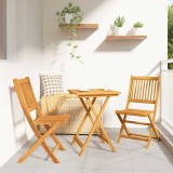 Set bistro de grădină, 3 piese, lemn masiv acacia
