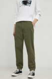 Levi&#039;s pantaloni barbati, culoarea verde, cu fason chinos