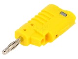 Mufă banană 4mm galbenă 36A