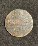 Moneda 2 copeici 1789 Rusia
