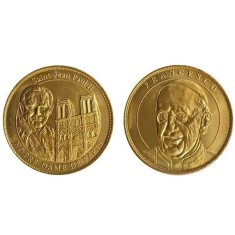Franta 2025 - medal aurit, Ioan Paul al II-lea și Catedrala Notre-Dame