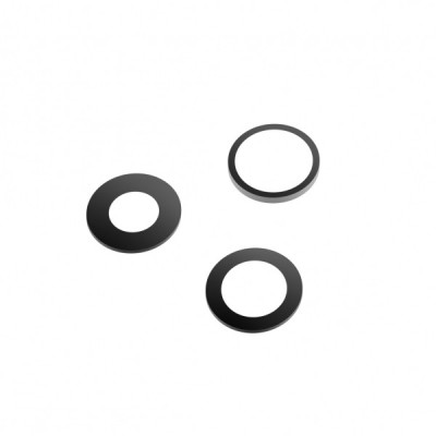 Geam Camera Spate Apple iPhone 14 Pro Max / 14 Pro, Wide + UltraWide + Telephoto, Negru foto