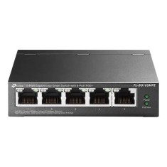 Switch Easy Smart, 4 porturi PoE RJ45 Gigabit, 1 port RJ45 Gigabit, Managed - TP-Link TL-SG105MPE