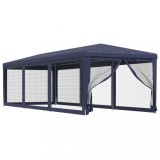 Cumpara ieftin Cort de petrecere cu 8 pereti din plasa, albastru, 3x9 m, HDPE