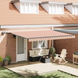 vidaXL Cortina Retractabilă Manual Multicolour 450 &times;350 cm țesătură 3331110