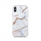 Husa Silicon Marmura Alb Samsung Galaxy A6 Plus (2018) A605