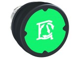Comutator acţionat prin apăsare 22mm verde