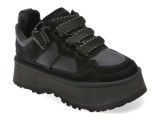 Pantofi sport UGG negri, ASTROMEL, din material textil