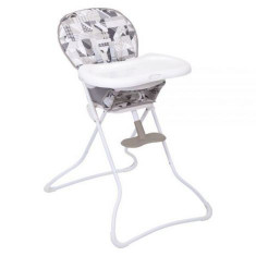 Scaun de masa Graco Snack N Stow Patchwork Grey