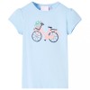 Tricou pentru copii, albastru deschis, 128 11077, vidaXL