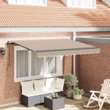 vidaXL Cortina Retractabilă Bej 350 x 200 cm țesătură 3329720