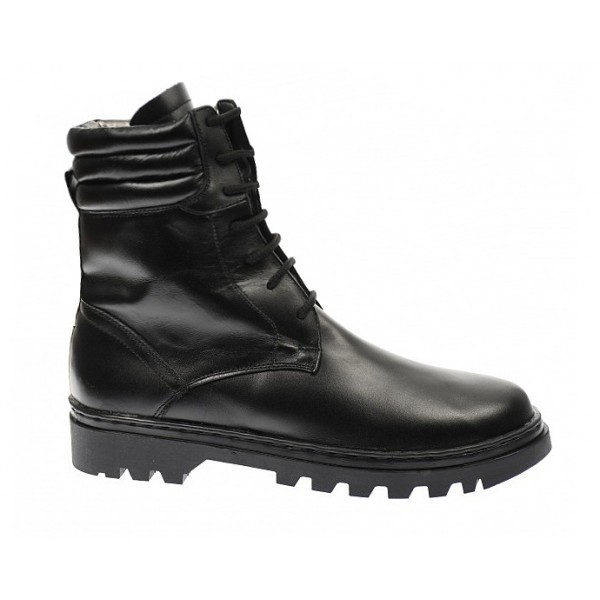 Bocanci barbati militari din piele naturala imblaniti Army Force P73N