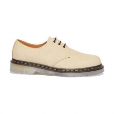 Dr. Martens pantofi de piele intoarsa 1461 ICED II femei, culoarea bej, cu toc plat, DM30641505