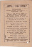 Cartea Romaneasca Institutul de arte grafice Nota interna Bucuresti 1924