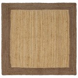 vidaXL Covoare de zonă Gri 160 x 160 cm Iută 42010672