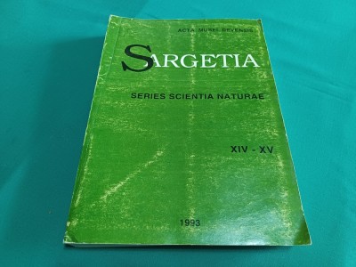 SARGETIA *SERIES SCIENTIA NATURAE *VOL. XIV-XV / 1993 * 9 foto
