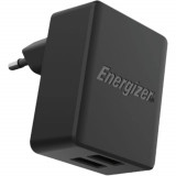 Incarcator retea Energizer A12EU, 12W, 2 x USB, Negru