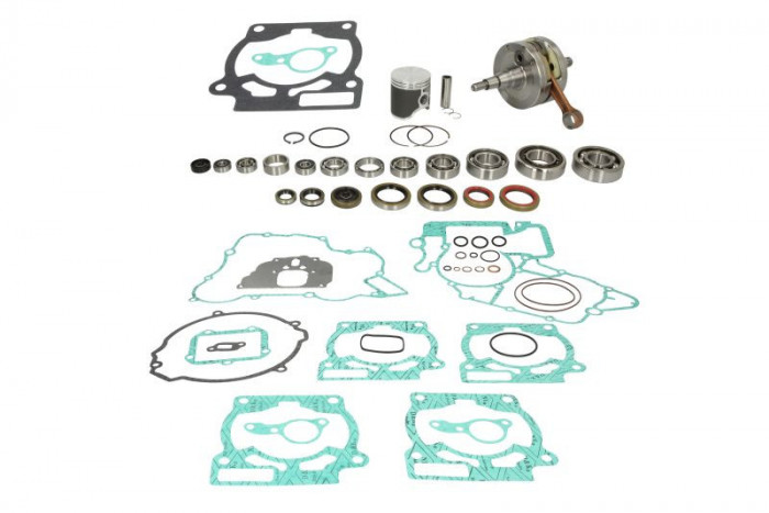 Engine repair kit. tłok STD (a set of gaskets with seals. crankshaft. gearbox bearing. piston. shaft bearing. water pump and shaft repair kit) KTM SX