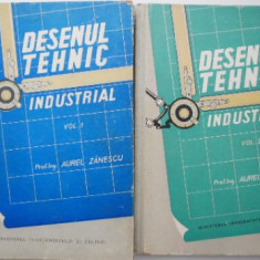 Desenul tehnic industrial (2 volume) – Aurel Zanescu (putin uzata)