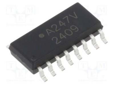 Optocuplor SMD BROADCOM 4 canale tranzistori SO16 80V 3kV izolatie foto