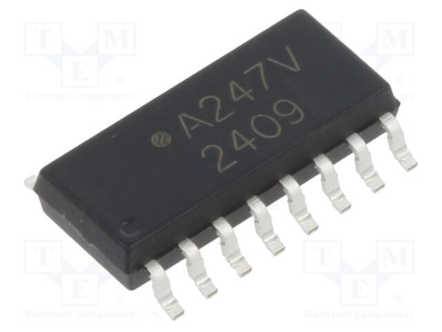 Optocuplor SMD BROADCOM 4 canale tranzistori SO16 80V 3kV izolatie