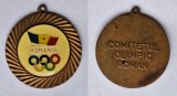Comitetul Olimpic Roman medalion - medalie veche anii 1970 - perioada RSR