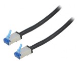 Patch cord rețea S/FTP Cat6a negru 15m, Logilink