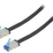 Patch cord rețea S/FTP Cat6a negru 15m