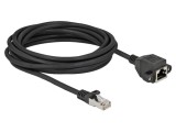 Prelungitor Ethernet S/FTP Cat 6a, 5m, RJ45 Negru - DELOCK